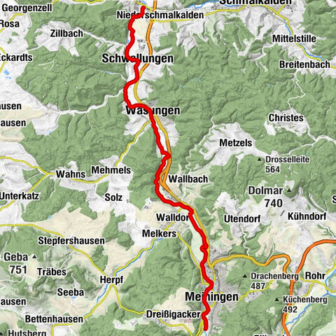 Werra Wasser Wandern 2: Meiningen - Wernshausen