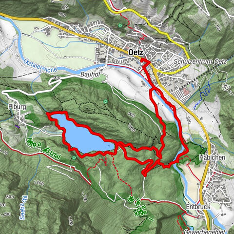 Oetz - Lago Piburger - Oetz