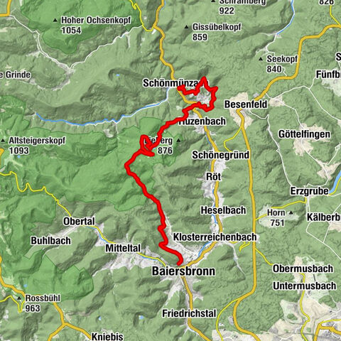 Murgleiter - 4. Etappe - Schönmünzach - Baiersbronn