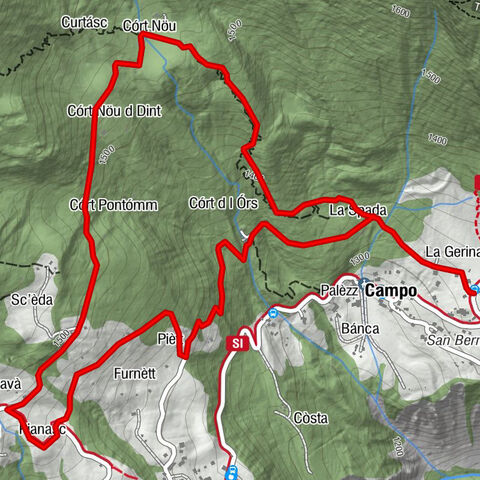 Percorso Campo Vallemaggia (SvizzeraMobile 965)