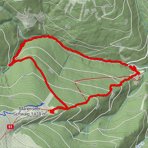 Mariensee - Wildwasserweg - Marienseer Schwaig
