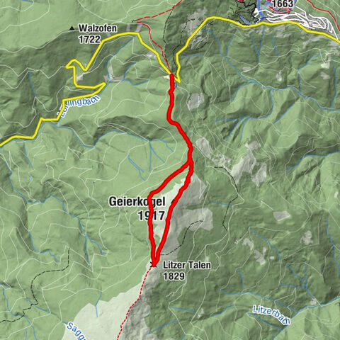 Klippitztörl - percorso Geierkogel Weg Nr. G